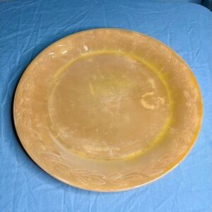 Vintage Fire King Peach Luster Laurel Leaf 10.5” Dinner Plate
